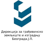 Logotip Direkcija za gradjevinsko zemljiste Beograd J P — reference IBS instituta